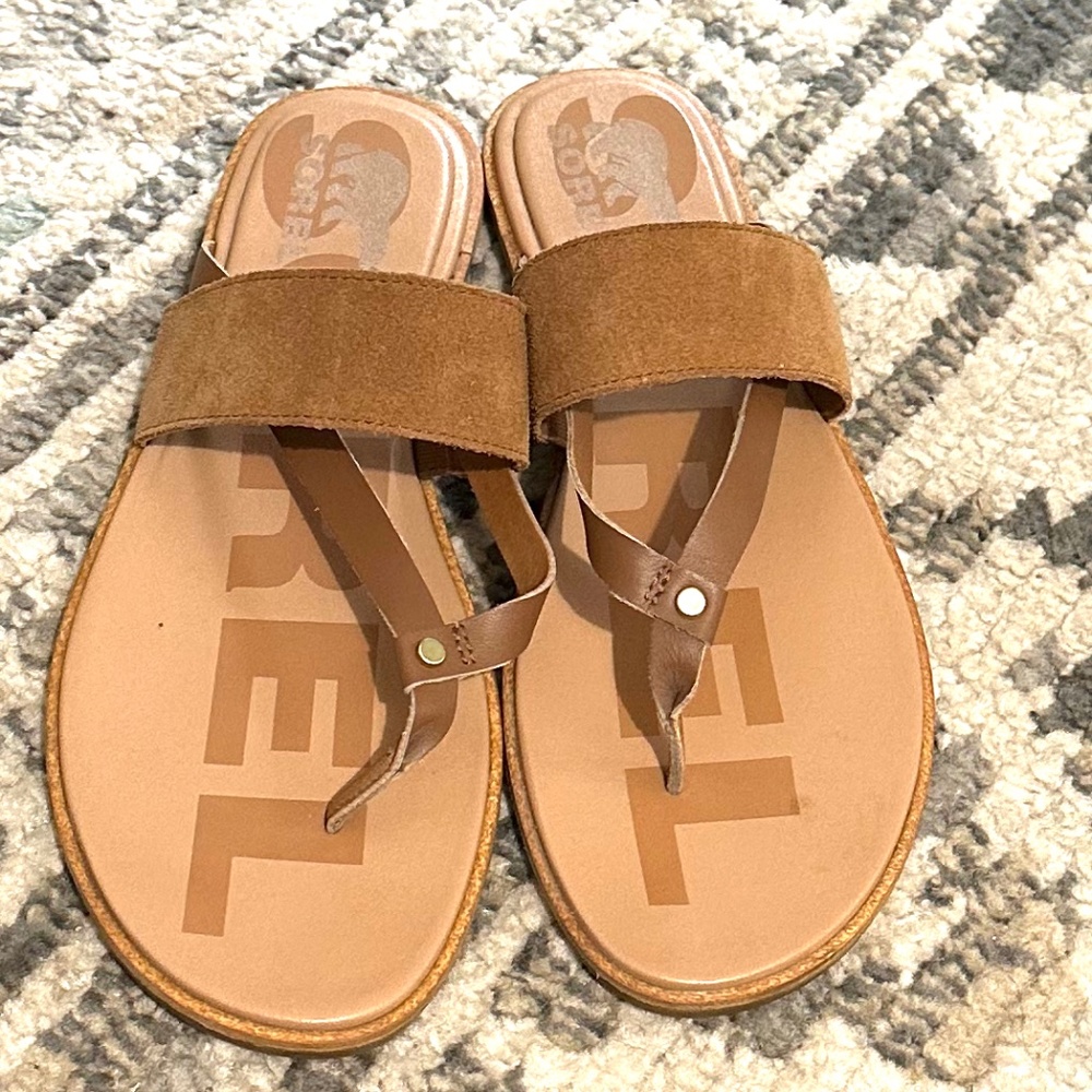 Sorel Leather Easy Sandals